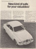 Retro Car Ad Posters - Saab 96 1968 advert - The Nosatgia Store
